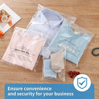 iMailer - 100 Pcs - 12" x 18" Poly Bags with Suffocation Warning Self Seal- Clear Shipping Bags 1.6 Mil for Clothing, Shirts, Packaging - Permanent Adhesive