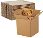 MT Products Sturdy Kraft Corrugated Cardboard Small Shipping Boxes and Mailing boxes for shipping - Size: 4" x 4" x 4" Cube sized (15 Pieces) - Made in the USA