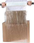 Modern Innovations 15 Inch Clear Stretch Wrap Roll with Handles (1 Roll-1000 Feet) Heavy Duty Shrink Wrap for Moving, Packing Supplies for Wrapping Furniture, Industrial Plastic Pallet Cling