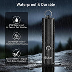 Blukar Rechargeable EDC Flashlight, 360L Mini Keychain Flash Light with 3 Lighting Modes, Memory Function, Waterproof, Compact and Portable Pocket Light for Everyday Carry, Emergency,Camping,Outdoor
