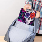 Clipboard with Storage,Heavy Duty Plastic Storage Clipboard with Low Profile Clip,Teacher Must Haves,Office Supplies,Skeleton Rose Flowers
