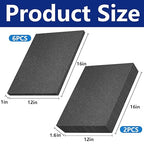DECOHS 8 Pcs Polyurethane Foam Sheets- 2 Sizes Cuttable Foam Inserts for Cases- Packing Foam Pads for Toolbox Camera Storage and Crafts
