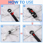 120 PCS 5/6/8 Inch Cord Wraps for Charging Cords – Data Cable Organizer Ties – Reusable Cable Ties – Electrical Wire Straps, Black
