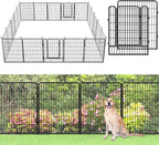 No Dig Decorative Garden Fence with Gate Rustproof Metal Fence Panels, 40in(H) x 53Ft(L) Garden Fencing for Yard 20 Panels Animal Barrier Fence for Dogs, Rabbit, Patio