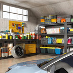 Raybee 40" W Garage Shelving, Storage Shelves 56.9" H, Metal Shelving Heavy Duty Load 1600LBS, Adjustable Metal Shelves for Storage Pantry Kitchen 40" W x 19.1" D x 56.9" H