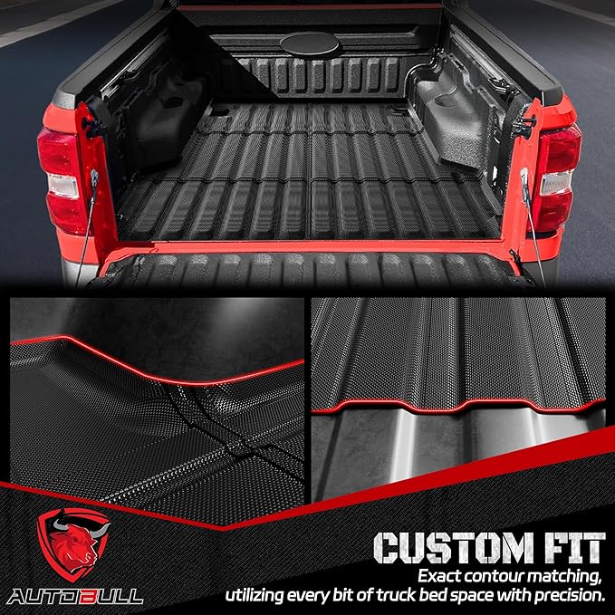 Truck Bed Mat Bed Liner Fit for 2022 2023 2024 2025 Ford Maverick Hybrid & Gas Accessories(4.5FT, 54.4"), Vehicle Truck Bed Liner Custom Fit All Weather Protection TPE Pickup Car Bed Mat