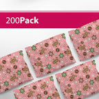 6x9 Poly Mailers – Christmas Holiday Design – Waterproof, Tear-Resistant Shipping Bags with Adhesive Seal – 200 Pack – Package Mint