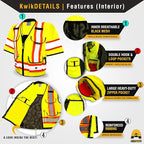 KwikSafety - Charlotte, NC - GODFATHER Safety Vest [CUSHIONED COLLAR + TABLET POCKET] ANSI OSHA
