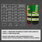 BeautyWill Custom Logo Safety Vest Class 2 High Visibility Reflective Vest for Men - Personalized Logo Team Vest