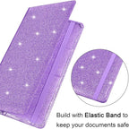 Wisdompro Car Document Holder Organiser, PU Leather Vehicle Insurance and Registration Holders Wallet Case for ID Card, Driving Licence, Key Contact Information Cards
