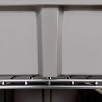 Seville Classics Heavy Duty NSF Bin Rack Solid Steel Wire Shelving Storage Unit, Patented Organizer for Garage, Warehouse, Office, Restaurant, Classroom, Kitchen, Gray, Includes 16 Bins