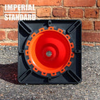 Traffic Cones - Safety Cones - 18" Orange Cones with 2 Reflective Collars - Construction Cones - Road Cones - Parking Cones - Street Cone (2 pack)