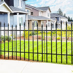 Metal Garden Fence 36" H x 28" W (5 Panels, 11.6 Ft Total) Rustproof Animal Barrier No Dig Decorative Fencing for Dogs,Pet, Yard,& Patio, Easy Installation