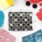 10x13 Poly Mailers – Checkerboard Daisy – Waterproof, Tear-Resistant Shipping Bags with Adhesive Seal – 100 Pack – Package Mint