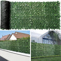 Artificial Ivy Fence Privacy Screen with Mesh Back, 39" x 118" Faux Ivy Vine Leaf Fence Panels, Balcony Privacy Screen, Hedge Wall Decoration for Outside, Garden, Yard, Patio