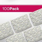 10x13 Poly Mailers – Daisy Floral – Waterproof, Tear-Resistant Shipping Bags with Adhesive Seal – 100 Pack – Package Mint