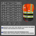 BeautyWill Custom Logo 10/20 Pack Safety Vest Class2 High Visibility Vest with Pockets Breathable Construction Vest Bulk