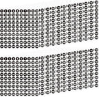 Outus 5000 Pcs 0.4 Inch 1 to 100 Number Stickers Small Number Dot Labels Consecutive Inventory Locker Storage Organizing Removable Stickers for Indoor Outdoor Office Black White