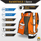 KwikSafety - Charlotte, NC - GODFATHER Safety Vest [CUSHIONED COLLAR + TABLET POCKET] ANSI OSHA