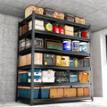 87" H Garage Shelving 3500Lbs Storage Shelves 5-Tier Adjustable Shelving Units Metal Storage Shelves Heavy Duty for Basement, Commercial, Warehouse, Industrial, Black