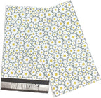 6x9 Poly Mailers – Floral Daisy – Waterproof, Tear-Resistant Shipping Bags with Adhesive Seal – 200 Pack – Package Mint