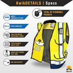 KwikSafety - Charlotte, NC - GODFATHER Safety Vest [CUSHIONED COLLAR + TABLET POCKET] ANSI OSHA