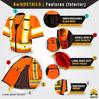 KwikSafety - Charlotte, NC - GODFATHER Safety Vest [CUSHIONED COLLAR + TABLET POCKET] ANSI OSHA