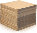 100 Pcs Corrugated Cardboard Sheets Set Corrugated Packaging Pads Paper Flat Cardboard Filler Inserts Sheet Pads Rectangle for Delivering Packing Separators Art Crafts Supplies (Brown, 12 x 12 Inch)