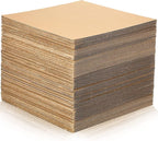 100 Pcs Corrugated Cardboard Sheets Set Corrugated Packaging Pads Paper Flat Cardboard Filler Inserts Sheet Pads Rectangle for Delivering Packing Separators Art Crafts Supplies (Brown, 12 x 12 Inch)