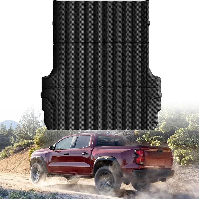 Truck Bed Mat Bed Liner Fit for Chevy Colorado/GMC Canyon 2023 2024 2025 2026 5FT Accessories, Vehicle Truck Bed Liner Custom Fit All Weather Protection TPE Pickup Car Bed Mat