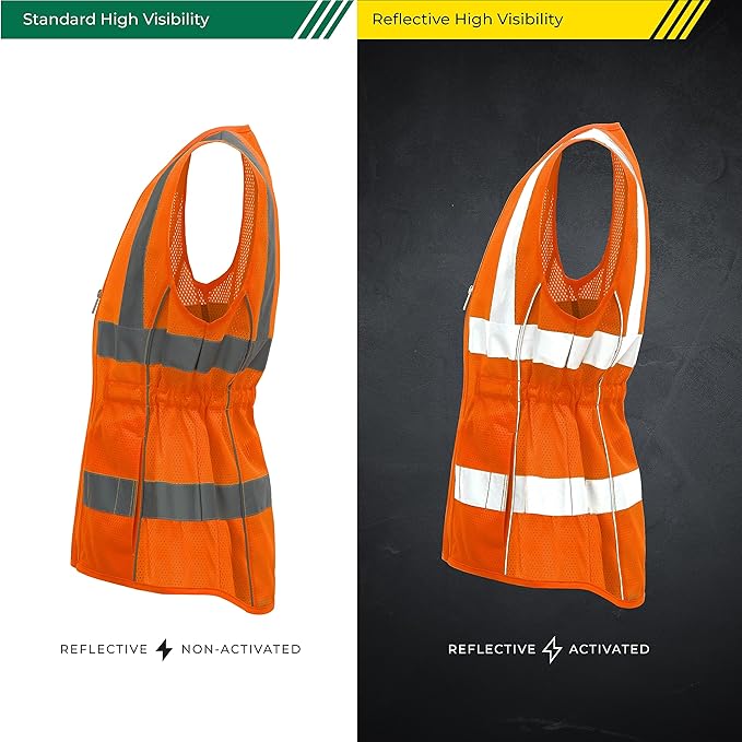 Shine Bright Safety Vest - High Visibility with Reflective Straps and Pockets – Premium, Soft, Durable, and Breathable