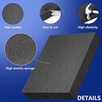DECOHS 8 Pcs Polyurethane Foam Sheets- 2 Sizes Cuttable Foam Inserts for Cases- Packing Foam Pads for Toolbox Camera Storage and Crafts