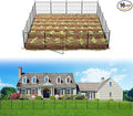 FXW Decorative Garden Fence for Yard - 20in(H) x 29.6ft(L) 16 Panels - Metal Fencing Panels - Animal Barrier Border for Dogs & Rabbits, Flower & Plant Edging