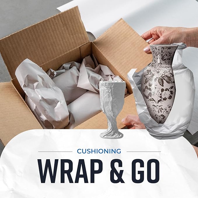 Bryco Goods 24" x 36" Newsprint Packing Paper Sheets for Moving | 160 Sheets | 10lb | Made in USA | Newspaper Paper | Must Have in Your Shipping Supplies