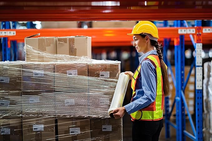 Alliance Stretch Film Machine Bundling - Clear, 18" x 1200ft, 60 Gauge, 48 Roll Pallet, Industrial Heavy Duty Shrink Wrap for Packing, Shipping, Pallet and Moving Supplies