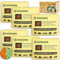 6 Pack 240G Reusable Silica Gel Desiccant Dehumidifier Bags, Color Indicating Moisture Absorbers for Car, Closet, Garage, 3D Filaments, Emoisture, Microwave Rechargeable Reusable Drying Bags