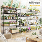 REIBII 75''H Storage Shelves Metal Shelving Unit, 6 Tier Wire Shelving for Pantry Shelves Adjustable 1200LBS Garage Shelving Heavy Duty Storage Rack for Kitchen Garage, 35.4''W*75''H*15.7" D, 2PCS