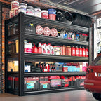 48" W Metal Shelving 5 Tier Garage Shelving 3000LBS Storage Shelves Adjustable Garage Shelves Industrial Metal Shelf for Basement Warehouse Shop Supermarket 48" W x 24.1" D x 72" H