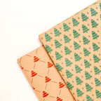 Purple Papers Eco Friendly Brown Gift Wraps for Christmas for small and medium sized boxes | Pack of 12 sheets | 18x22 Inches