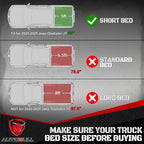 Truck Bed Mat Bed Liner Fit for Jeep Gladiator JT 2025 2024 2023 2022 2021 2020 (60 inches), Vehicle Truck Bed Liner Custom Fit All Weather Protection TPE Pickup Car Bed Mat