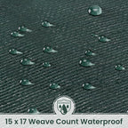 Tarp 10x12 Feet 16 Mil Heavy Duty Waterproof Tarp, Large Multipurpose Cover with Brass Grommets and Reinforced Edges, UV Resistant Thick Poly Tarps for Outdoor Camping Tent Pool Car, Green