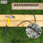 Brown Outdoor Extension Cord 10 ft, Weatherproof Heavy Duty 16 Gauge Extension Cord 3 Prong, 13 AMP Exterior Electrical Cable SJTW for Deck, Patio, Lawn, Landscaping, Proudly American Owned