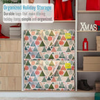 VENO 6 Pack Moving Bags and Large Christmas Decoration Storage Bins with lids. Alternative to Moving Boxes, Packing Supplies for College. Heavy Duty Totes (Pastel Forest, 6 Pack)