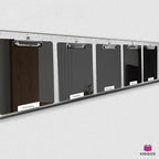 25 Pack Plastic Clipboards Black Clip Boards with Low Profile Metal 12.5 x 9 Inch Letter Size Bulk Class Set Black Acrylic Hanging Hook - Holds 100 Sheets