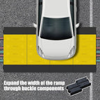 Assemble Threshold Bridge Ramp,1 Large Channel Floor Wire Hose Cord Cable Protector, Doorway Ramp for Cars Wheelchairs, ADA Compliant Driveway Road Hump, Traffic Speed Bump