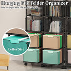 4 Drawers File Cabinet, Vertical Filing Cabinets, Rolling File Cart, Hanging File Folder Organizer with Wheels, Mobile Printer Stand Utility Craft Cart for Home Office,Black