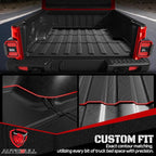 Truck Bed Mat Bed Liner Fit for Jeep Gladiator JT 2025 2024 2023 2022 2021 2020 (60 inches), Vehicle Truck Bed Liner Custom Fit All Weather Protection TPE Pickup Car Bed Mat