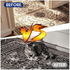 ADHES Carpet Protection Film,Clean Removal,24" x 200',Clear Self-Adhesive Surface Protective Film