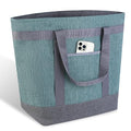Insulated Reusable Tote Bag for Grocery Shopping for Women/Men, Waterproof Cooler Bags for Travel/Beach/Picnic, Pizza/Food Delivery Bag to Keep Food Cold/Hot for Catering (Oxford Cloth, Green)