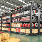 60.1" W Garage Shelving 3125LBS Metal Shelving Extra Wide Storage Shelves Adjustable 5 Tier Garage Shelves Industrial Metal Shelf for Basement Warehouse Shop 60.1" W x 24.1" D x 72" H